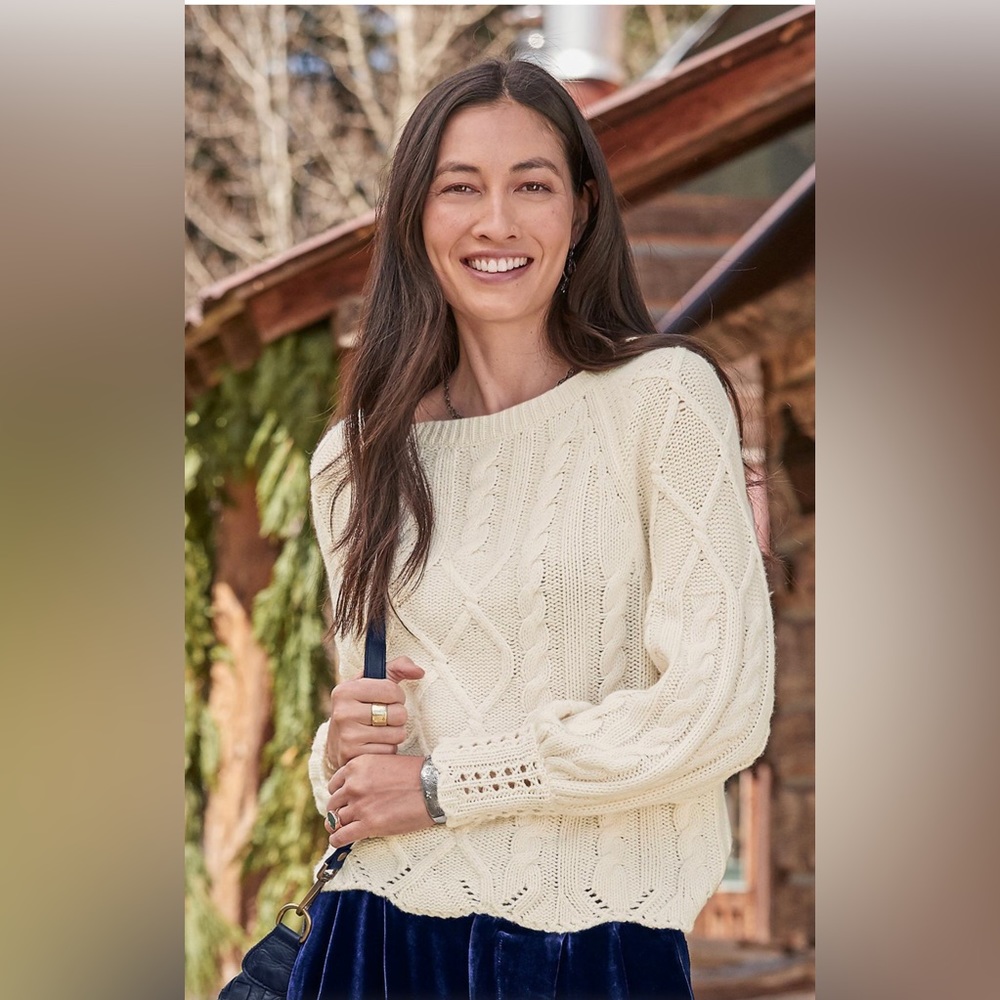 Sundance Gable Road Cream Sweater